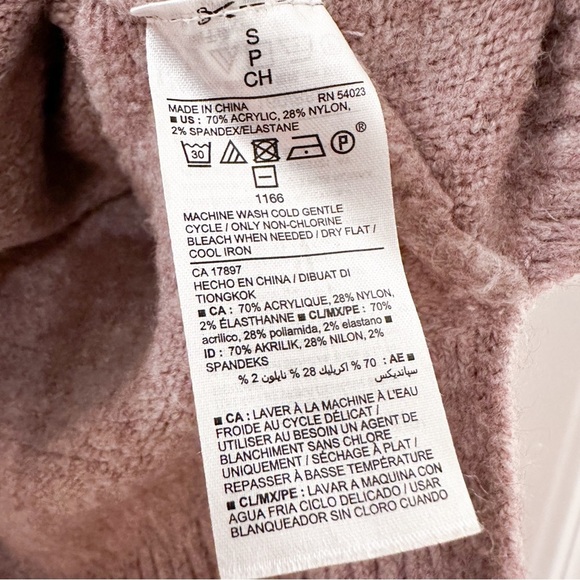 Old Navy Mauve Cowl Neck Oversized Sweater Oversized sz Small - Picture 4 of 8